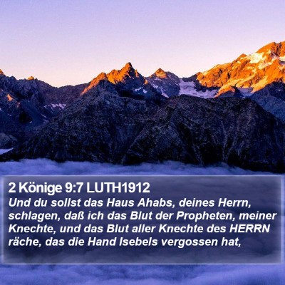 2 Könige 9:7 LUTH1912 Bible Verse Image