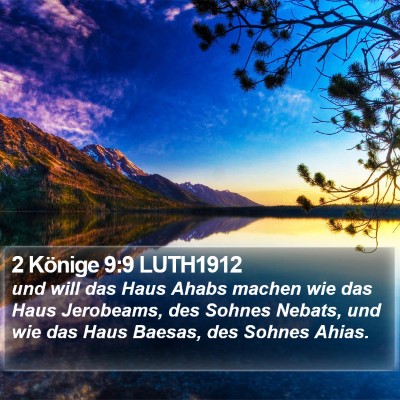 2 Könige 9:9 LUTH1912 Bible Verse Image