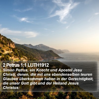 2 Petrus 1:1 LUTH1912 Bible Verse Image