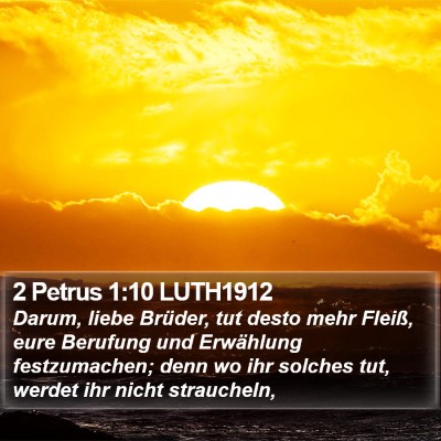 2 Petrus 1:10 LUTH1912 Bible Verse Image