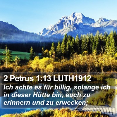 2 Petrus 1:13 LUTH1912 Bible Verse Image