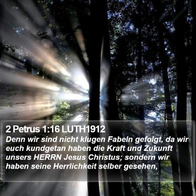 2 Petrus 1:16 LUTH1912 Bible Verse Image