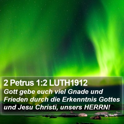 2 Petrus 1:2 LUTH1912 Bible Verse Image