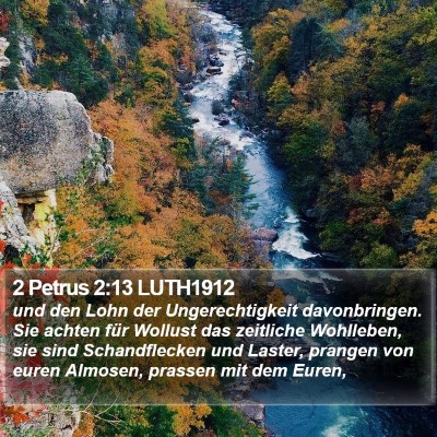 2 Petrus 2:13 LUTH1912 Bible Verse Image