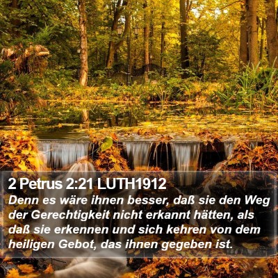 2 Petrus 2:21 LUTH1912 Bible Verse Image