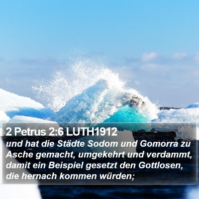 2 Petrus 2:6 LUTH1912 Bible Verse Image