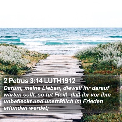 2 Petrus 3:14 LUTH1912 Bible Verse Image