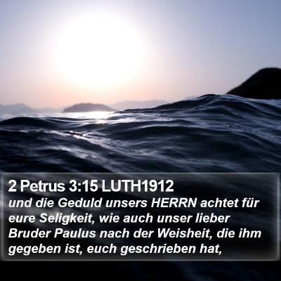 2 Petrus 3:15 LUTH1912 Bible Verse Image