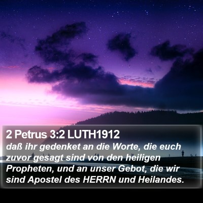 2 Petrus 3:2 LUTH1912 Bible Verse Image