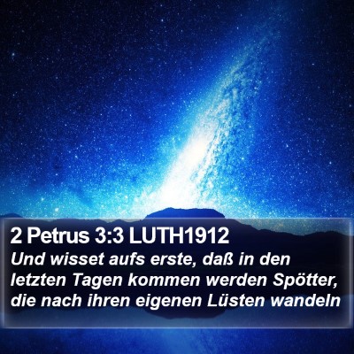2 Petrus 3:3 LUTH1912 Bible Verse Image