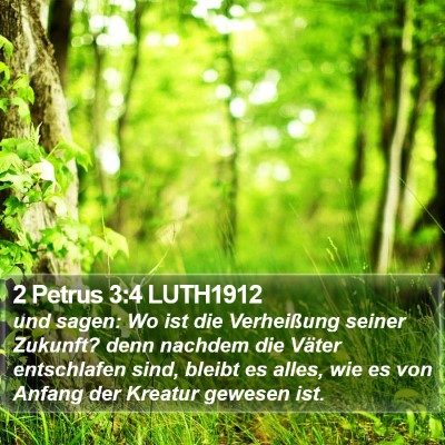 2 Petrus 3:4 LUTH1912 Bible Verse Image