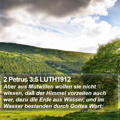 2 Petrus 3:5 LUTH1912 Bible Verse Image