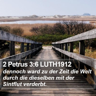 2 Petrus 3:6 LUTH1912 Bible Verse Image