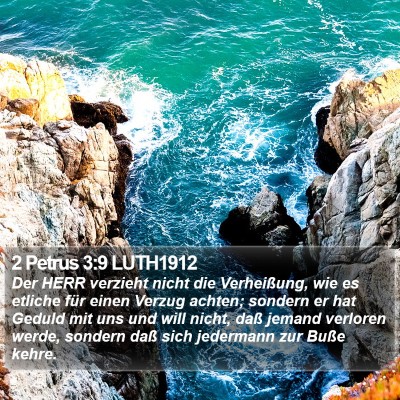 2 Petrus 3:9 LUTH1912 Bible Verse Image