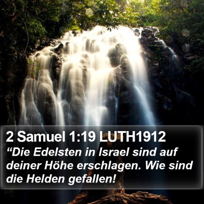 2 Samuel 1:19 LUTH1912 Bible Verse Image