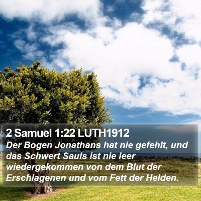 2 Samuel 1:22 LUTH1912 Bible Verse Image