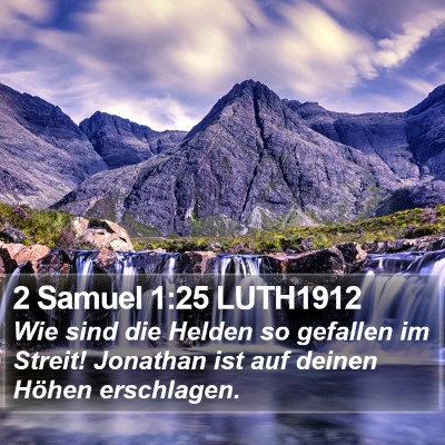 2 Samuel 1:25 LUTH1912 Bible Verse Image