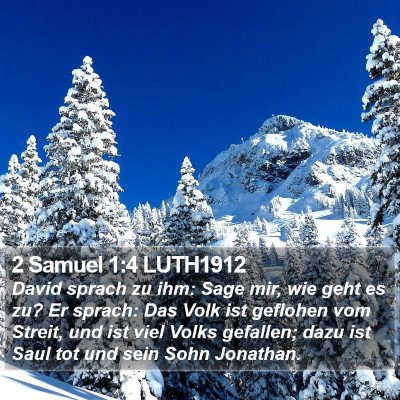 2 Samuel 1:4 LUTH1912 Bible Verse Image