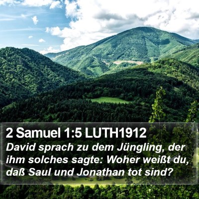 2 Samuel 1:5 LUTH1912 Bible Verse Image