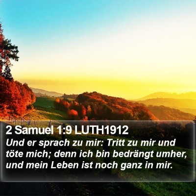 2 Samuel 1:9 LUTH1912 Bible Verse Image