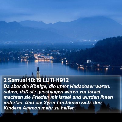 2 Samuel 10:19 LUTH1912 Bible Verse Image
