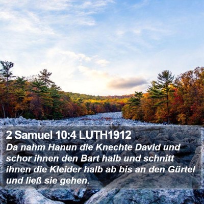 2 Samuel 10:4 LUTH1912 Bible Verse Image
