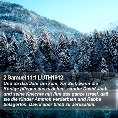 2 Samuel 11:1 LUTH1912 Bible Verse Image