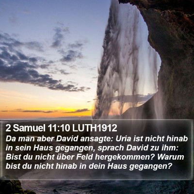 2 Samuel 11:10 LUTH1912 Bible Verse Image