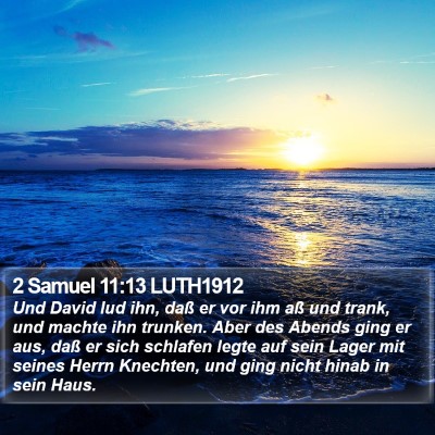 2 Samuel 11:13 LUTH1912 Bible Verse Image
