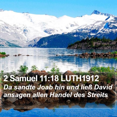 2 Samuel 11:18 LUTH1912 Bible Verse Image