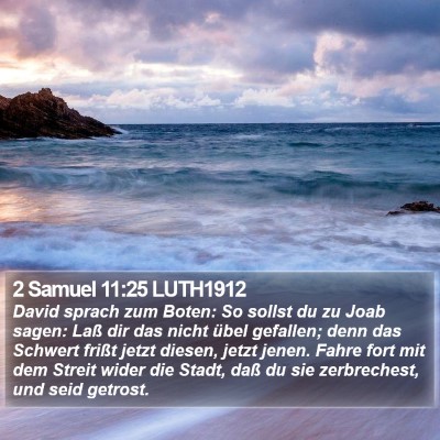 2 Samuel 11:25 LUTH1912 Bible Verse Image