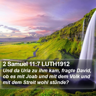 2 Samuel 11:7 LUTH1912 Bible Verse Image