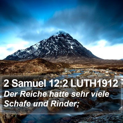 2 Samuel 12:2 LUTH1912 Bible Verse Image