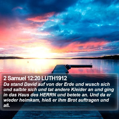 2 Samuel 12:20 LUTH1912 Bible Verse Image