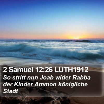 2 Samuel 12:26 LUTH1912 Bible Verse Image