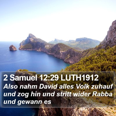 2 Samuel 12:29 LUTH1912 Bible Verse Image