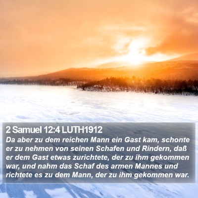 2 Samuel 12:4 LUTH1912 Bible Verse Image