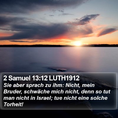 2 Samuel 13:12 LUTH1912 Bible Verse Image