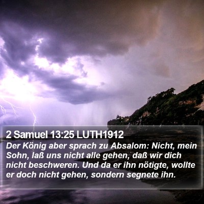 2 Samuel 13:25 LUTH1912 Bible Verse Image