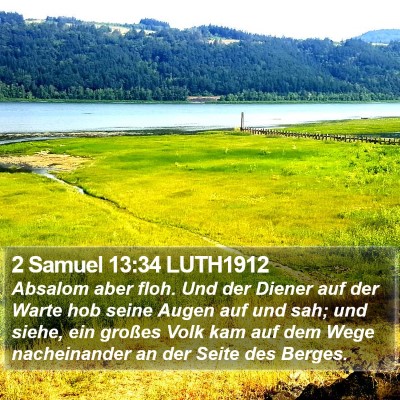 2 Samuel 13:34 LUTH1912 Bible Verse Image