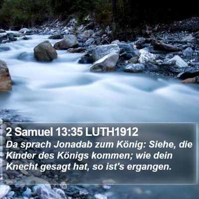 2 Samuel 13:35 LUTH1912 Bible Verse Image