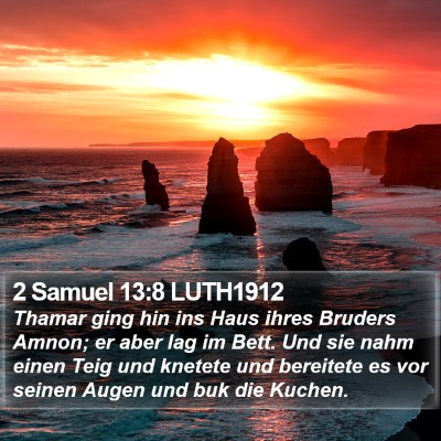 2 Samuel 13:8 LUTH1912 Bible Verse Image