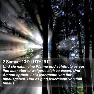 2 Samuel 13:9 LUTH1912 Bible Verse Image