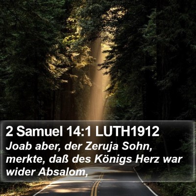 2 Samuel 14:1 LUTH1912 Bible Verse Image
