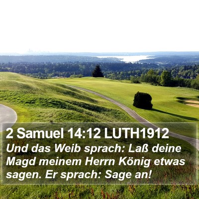 2 Samuel 14:12 LUTH1912 Bible Verse Image