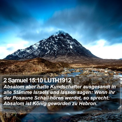 2 Samuel 15:10 LUTH1912 Bible Verse Image