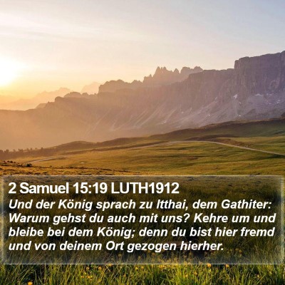 2 Samuel 15:19 LUTH1912 Bible Verse Image