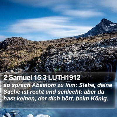 2 Samuel 15:3 LUTH1912 Bible Verse Image