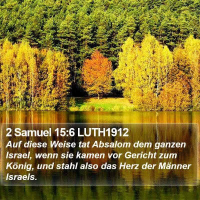 2 Samuel 15:6 LUTH1912 Bible Verse Image