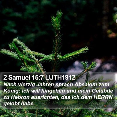 2 Samuel 15:7 LUTH1912 Bible Verse Image